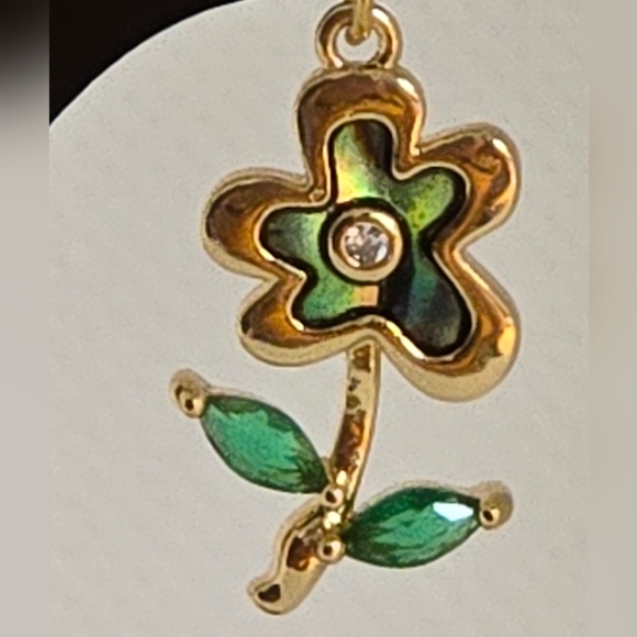 Abalone flower earrings - Picture 6 of 6